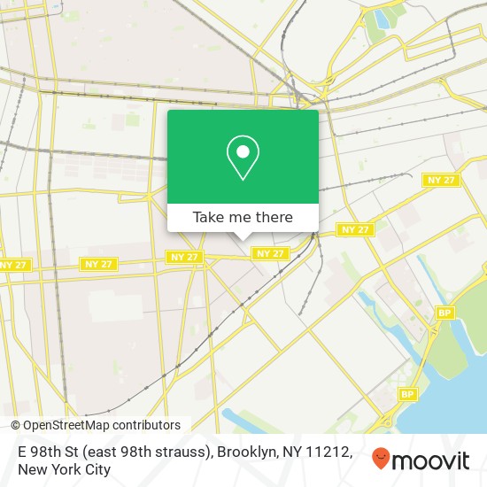 E 98th St (east 98th strauss), Brooklyn, NY 11212 map