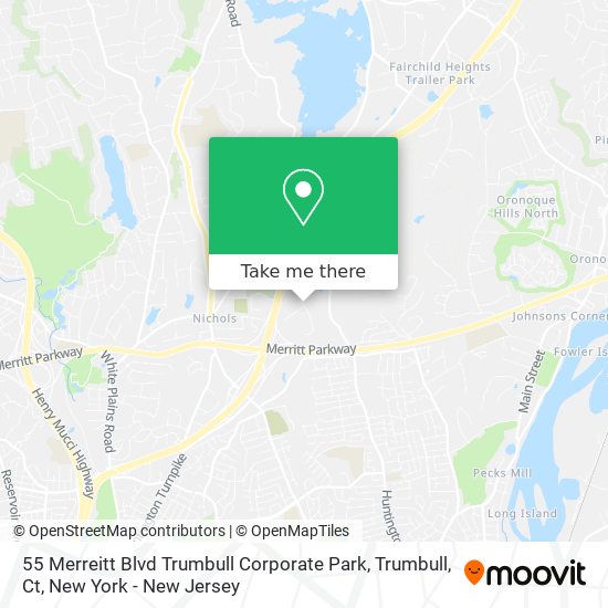 55 Merreitt Blvd Trumbull Corporate Park, Trumbull, Ct map