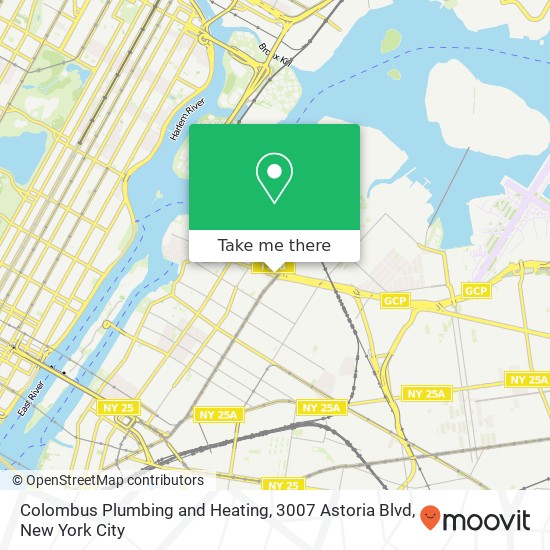 Colombus Plumbing and Heating, 3007 Astoria Blvd map