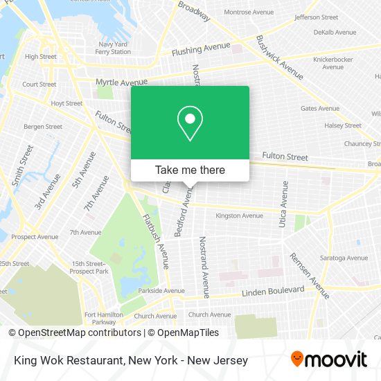 Mapa de King Wok Restaurant