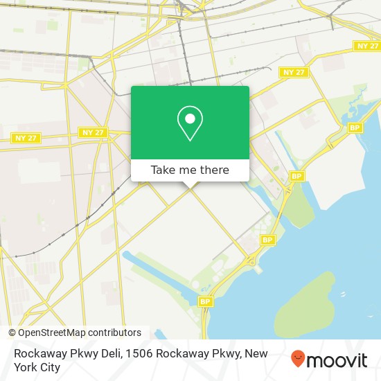 Mapa de Rockaway Pkwy Deli, 1506 Rockaway Pkwy