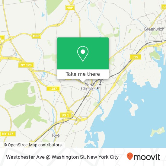 Mapa de Westchester Ave @ Washington St