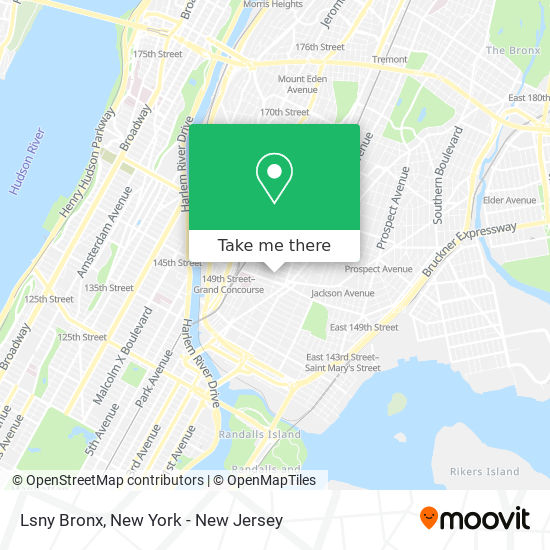 Lsny Bronx map
