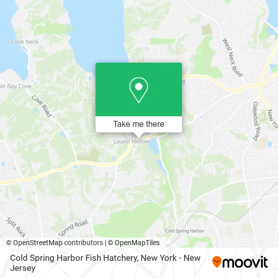 Mapa de Cold Spring Harbor Fish Hatchery