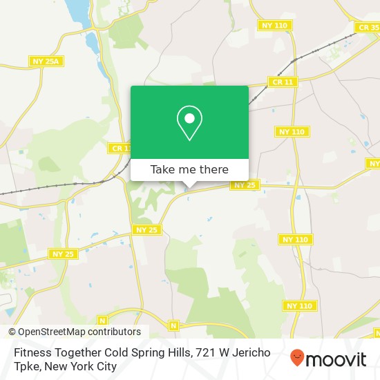 Mapa de Fitness Together Cold Spring Hills, 721 W Jericho Tpke