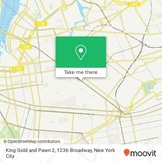 Mapa de King Gold and Pawn 2, 1236 Broadway