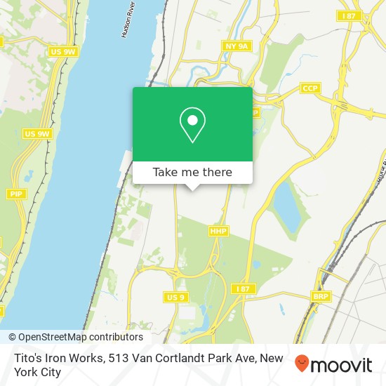 Tito's Iron Works, 513 Van Cortlandt Park Ave map