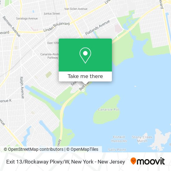 Mapa de Exit 13/Rockaway Pkwy/W