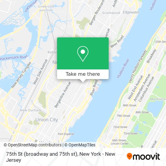 75th St (broadway and 75th st) map