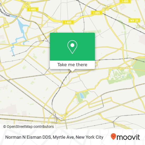 Mapa de Norman N Eisman DDS, Myrtle Ave