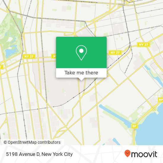 5198 Avenue D, Brooklyn (ny), NY 11203 map