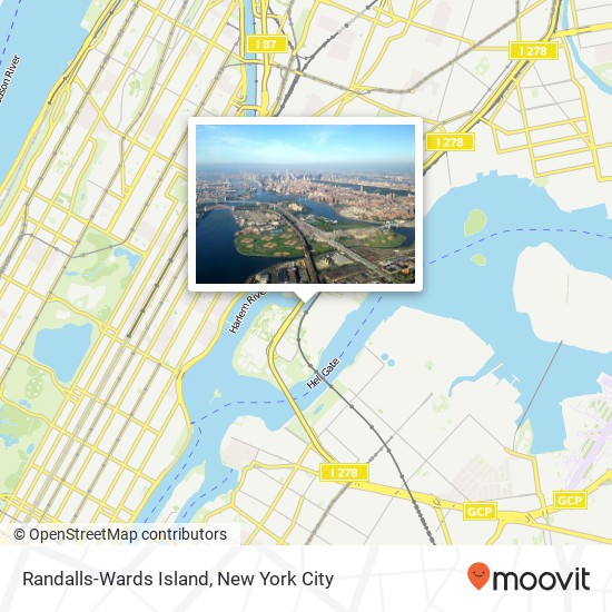 Randalls-Wards Island map