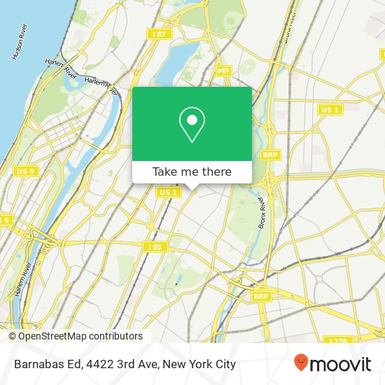 Mapa de Barnabas Ed, 4422 3rd Ave
