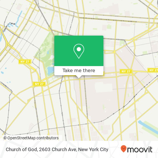Church of God, 2603 Church Ave map