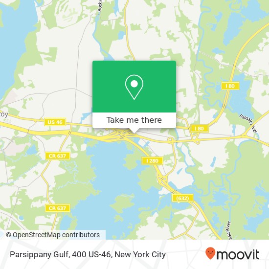 Mapa de Parsippany Gulf, 400 US-46