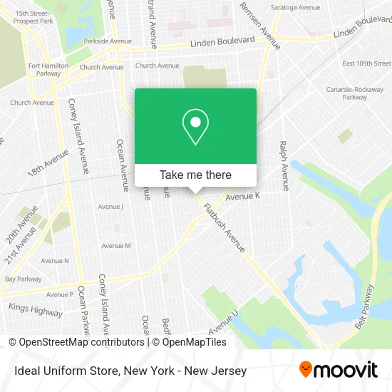 Ideal Uniform Store map