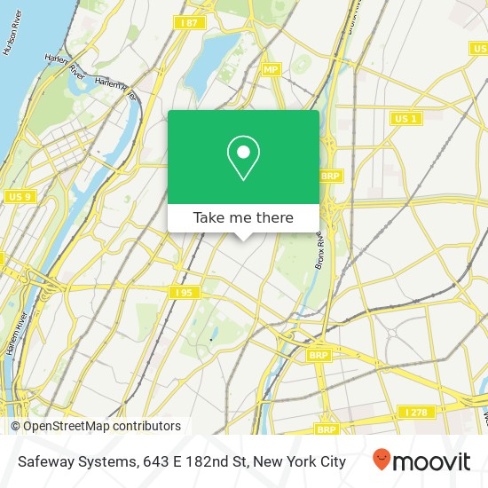Safeway Systems, 643 E 182nd St map