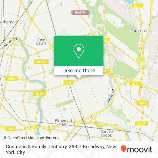 Mapa de Cosmetic & Family Dentistry, 26-07 Broadway