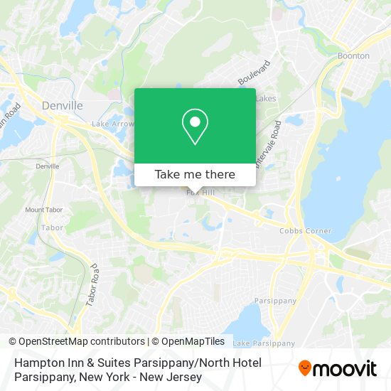 Mapa de Hampton Inn & Suites Parsippany / North Hotel Parsippany