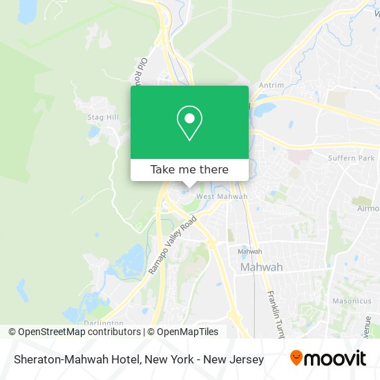 Sheraton-Mahwah Hotel map