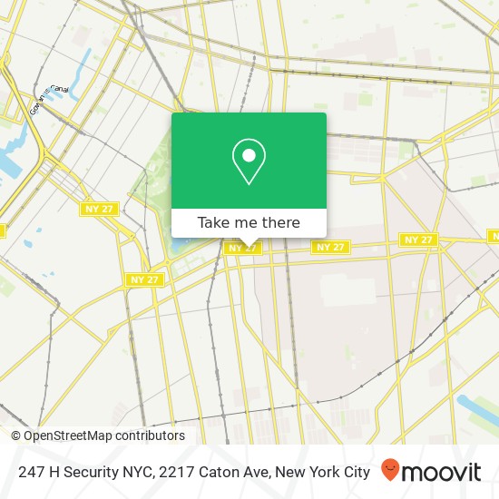 Mapa de 247 H Security NYC, 2217 Caton Ave