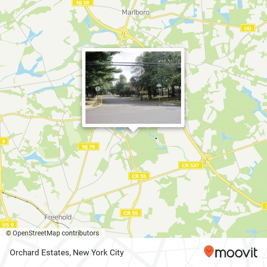 Orchard Estates map