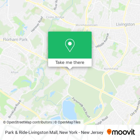 Park & Ride-Livingston Mall map