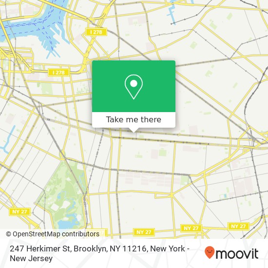 Mapa de 247 Herkimer St, Brooklyn, NY 11216