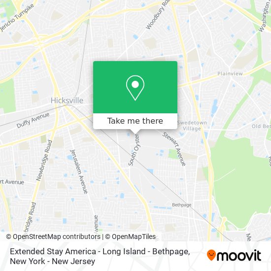 Extended Stay America - Long Island - Bethpage map