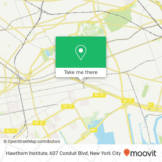 Mapa de Hawthorn Institute, 607 Conduit Blvd