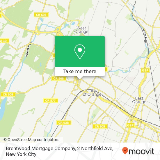 Brentwood Mortgage Company, 2 Northfield Ave map