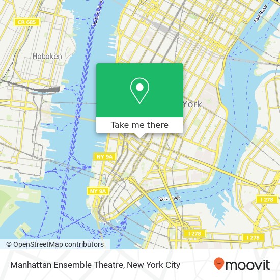Mapa de Manhattan Ensemble Theatre