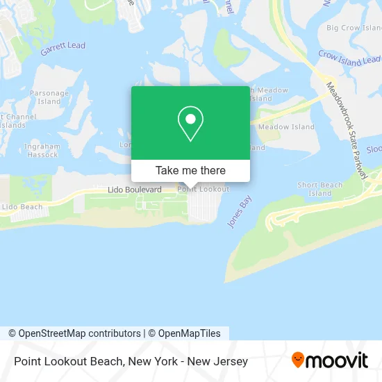 Point Lookout Beach map