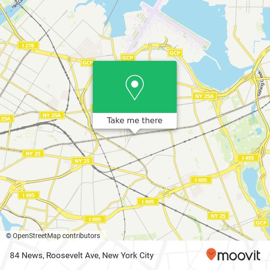 Mapa de 84 News, Roosevelt Ave