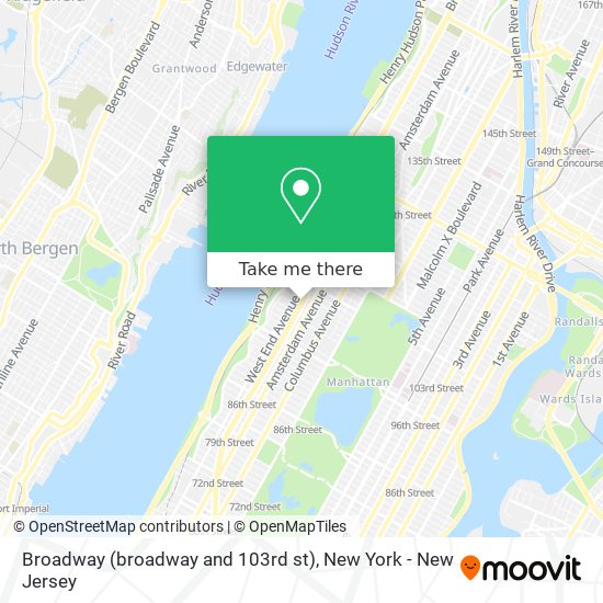 Mapa de Broadway (broadway and 103rd st)