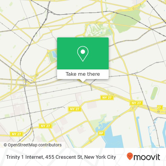 Mapa de Trinity 1 Internet, 455 Crescent St