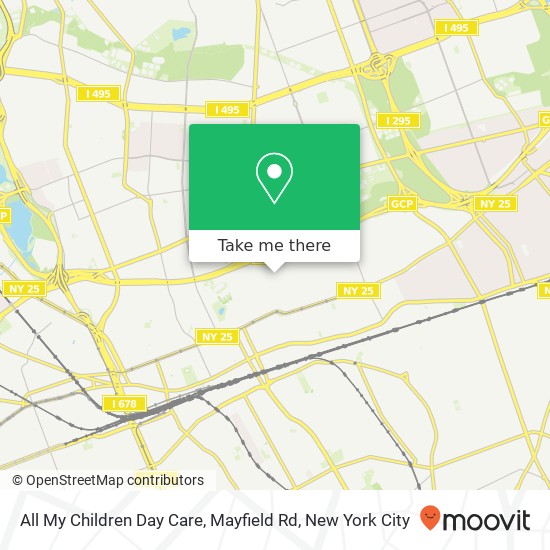 All My Children Day Care, Mayfield Rd map