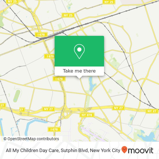 All My Children Day Care, Sutphin Blvd map