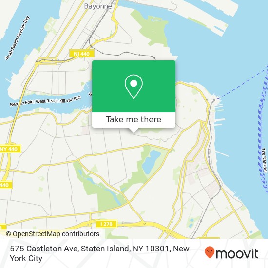 575 Castleton Ave, Staten Island, NY 10301 map