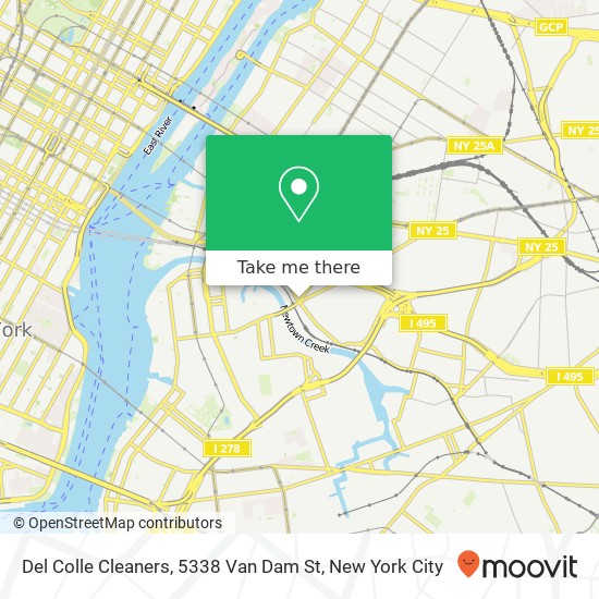 Mapa de Del Colle Cleaners, 5338 Van Dam St