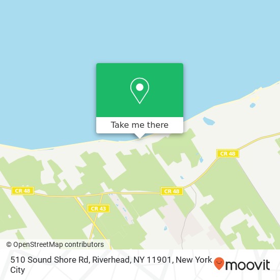 Mapa de 510 Sound Shore Rd, Riverhead, NY 11901