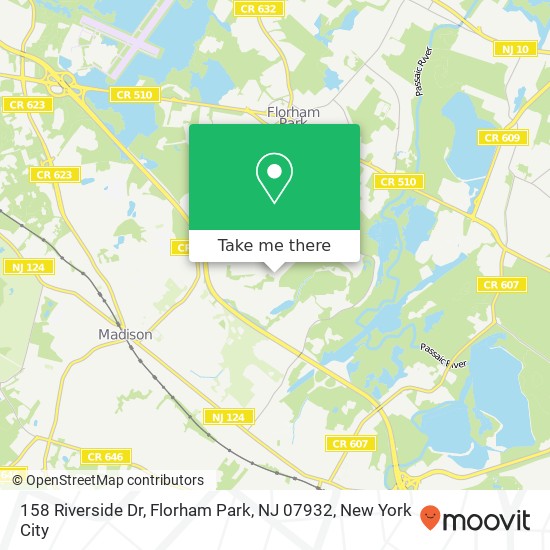 158 Riverside Dr, Florham Park, NJ 07932 map