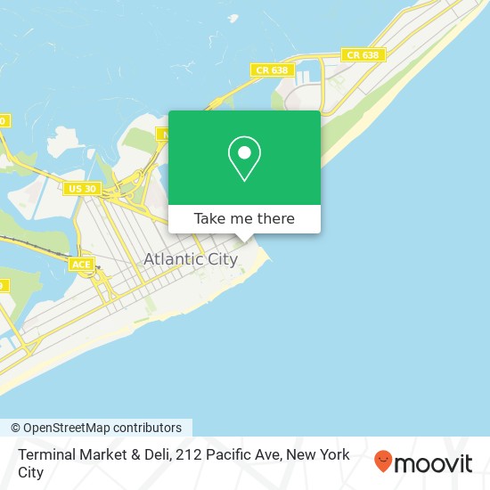 Mapa de Terminal Market & Deli, 212 Pacific Ave