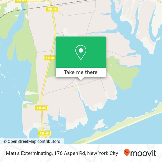 Mapa de Matt's Exterminating, 176 Aspen Rd