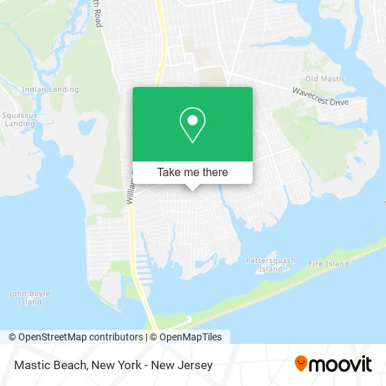 Mastic Beach map