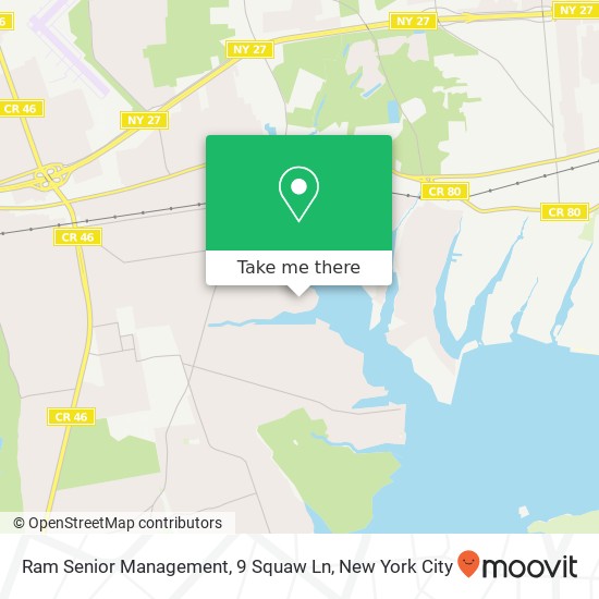 Mapa de Ram Senior Management, 9 Squaw Ln