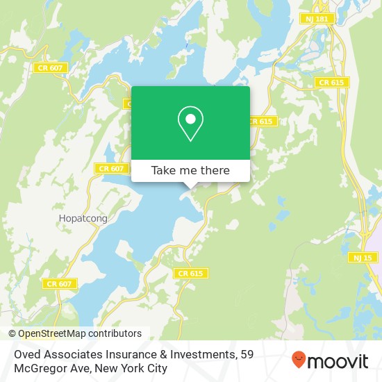 Oved Associates Insurance & Investments, 59 McGregor Ave map