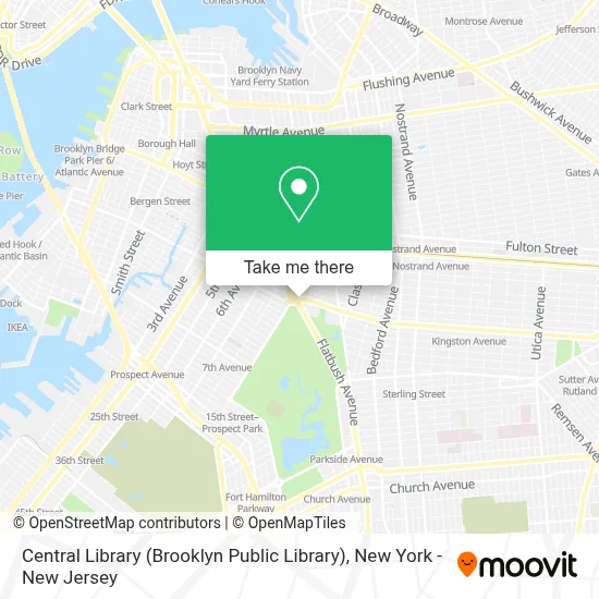 Central Library (Brooklyn Public Library) map