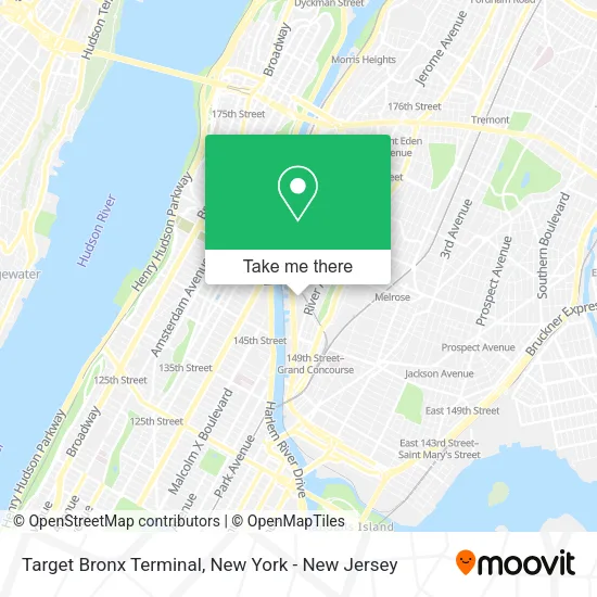 Mapa de Target Bronx Terminal