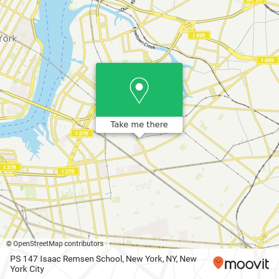 PS 147 Isaac Remsen School, New York, NY map